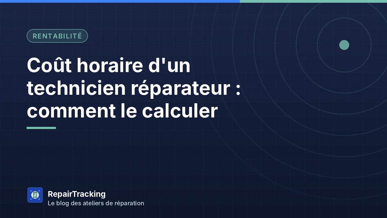 Technicien réparateur au travail sur son poste en atelier