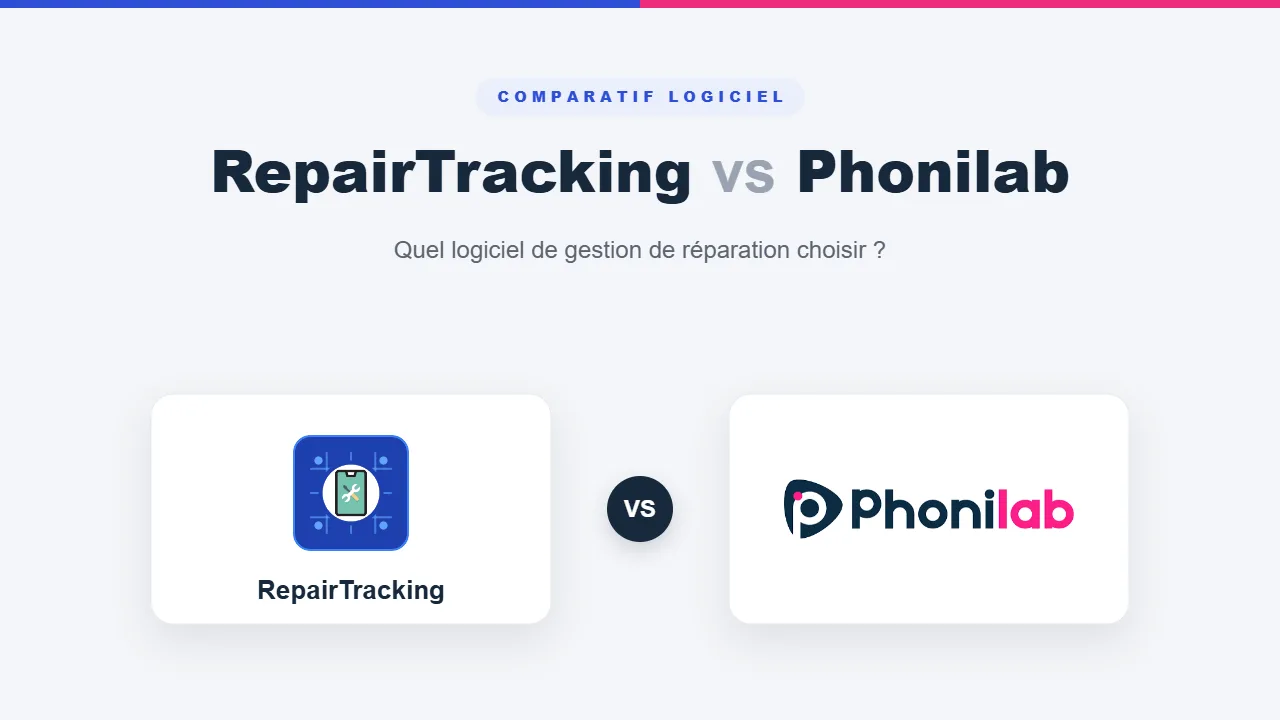RepairTracking vs Phonilab : quel logiciel d'atelier choisir ?